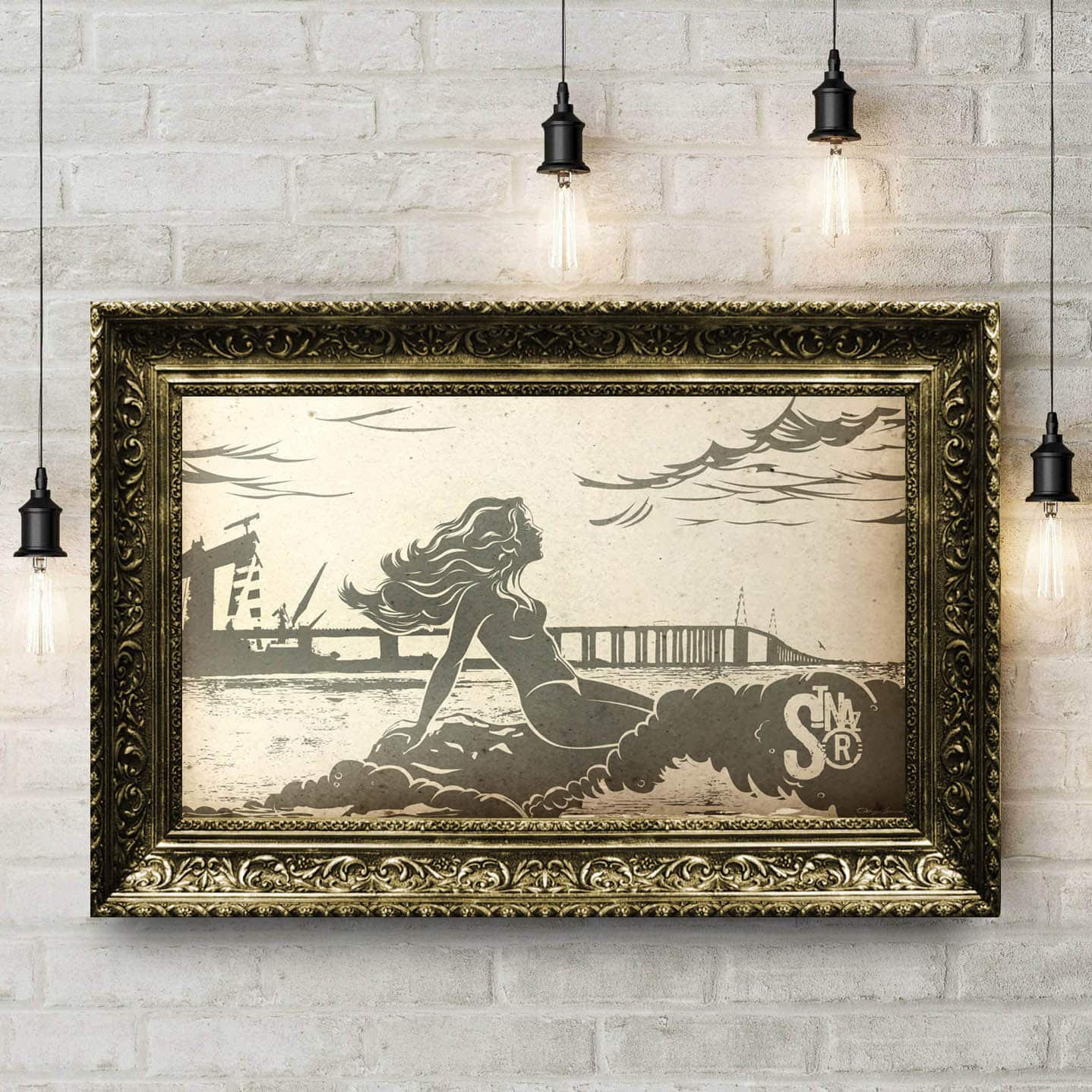 poster-vintage-sirene-saint-nazaire