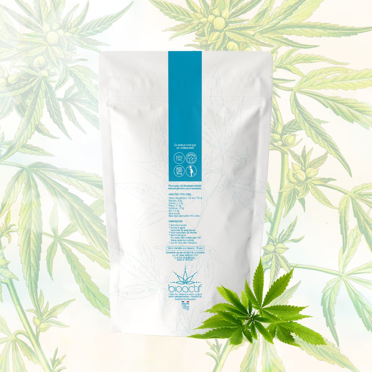 Bonbon bio pastille CBD BioActif®